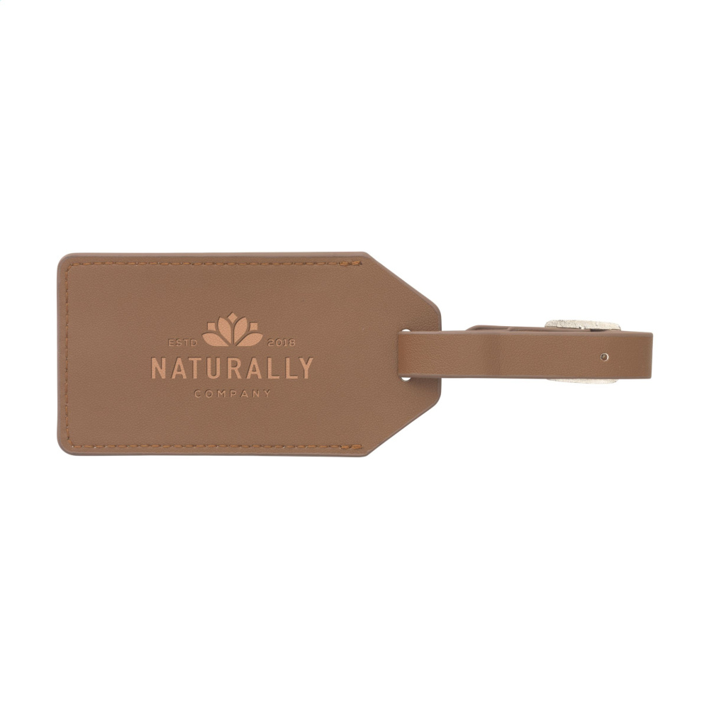 Logotrade promotional merchandise photo of: Vegan Pineapple Leather Luggage Tag