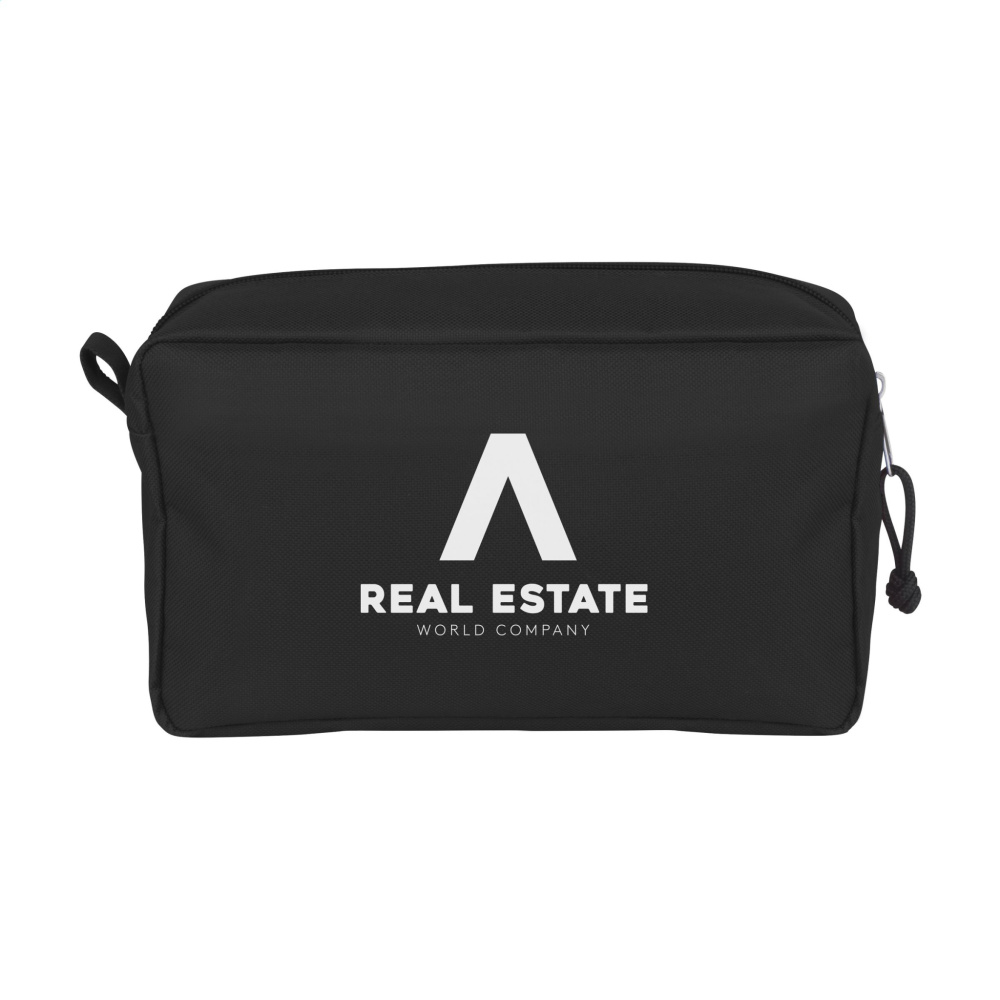 Logo trade corporate gift photo of: Stacey GRS RPET toiletry bag