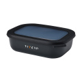 Mepal Cirqula multi use rectangular bowl 1 L lunchbox, nordic black