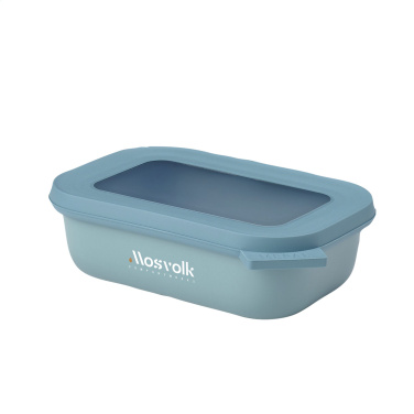 Logo trade promotional giveaways image of: Mepal Cirqula multi use rectangular bowl 500ml lunchbox