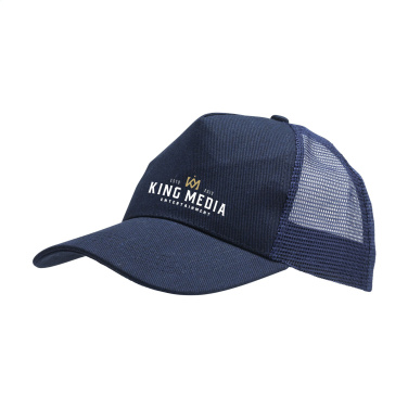 Logo trade promotional merchandise picture of: Trucker Recycled Cotton cap