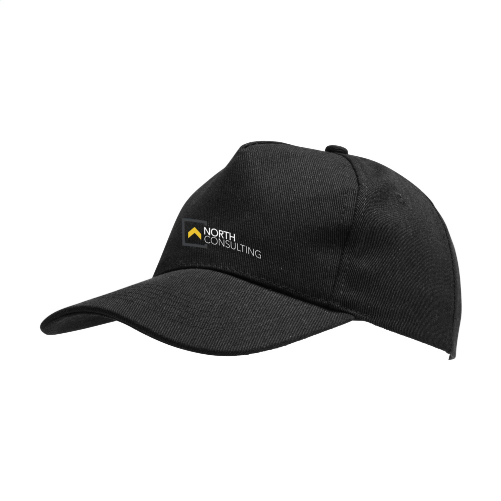 Logo trade promotional merchandise photo of: Hamar Cap Recycled Cotton cap