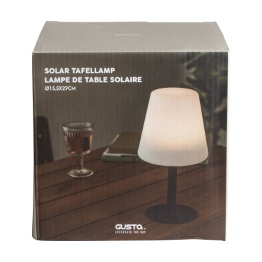 Logo trade promotional giveaway photo of: Gusta Solar Table Lamp