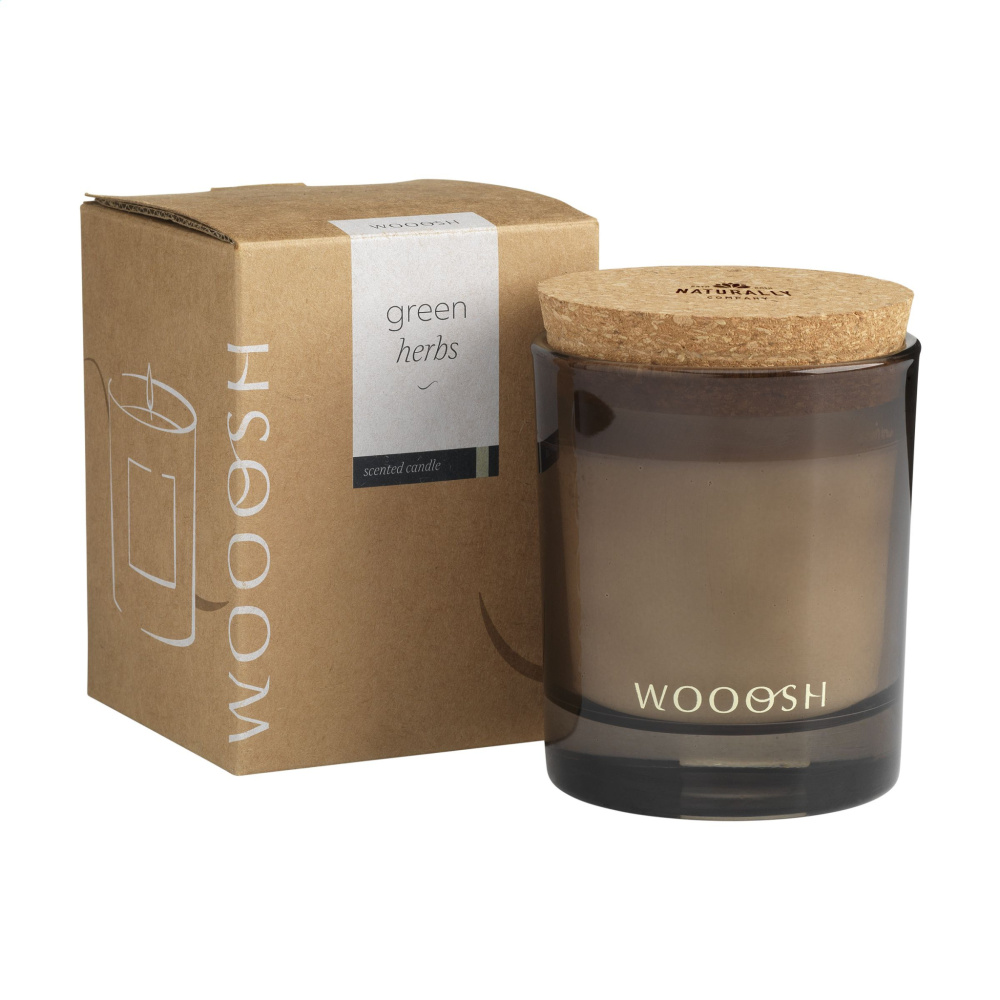 Logo trade promotional items picture of: Wooosh Scented Candle Green Herbs