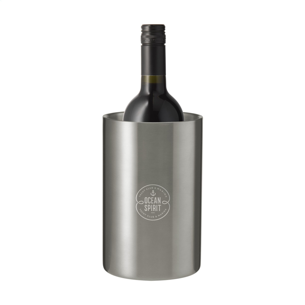 Logo trade promotional gifts picture of: CoolSteel RCS Recycled Steel wine cooler