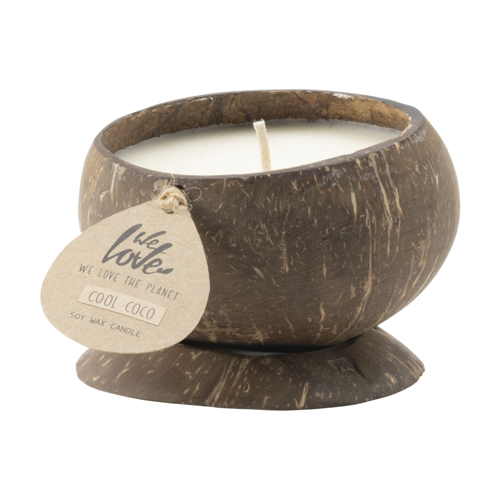 Logo trade corporate gift photo of: We Love The Planet Coconut Candle