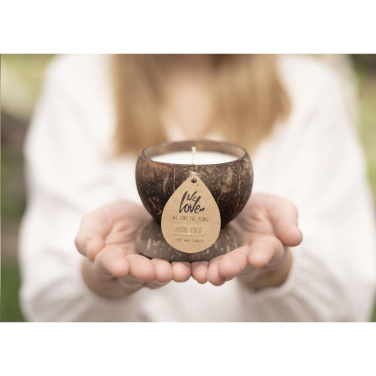 Logo trade promotional gift photo of: We Love The Planet Coconut Candle