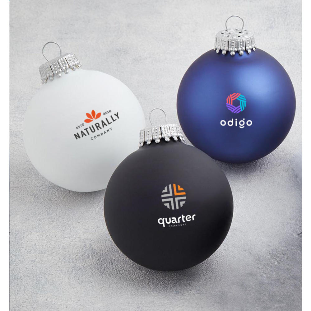 Logotrade promotional item image of: Christmas Bauble Ø 6 cm - Made in Europe