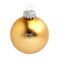 Christmas Bauble Ø 6 cm - Made in Europe, gold