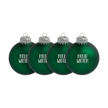 Logo trade promotional merchandise photo of: Christmas Bauble Ø 6 cm - set of 4 - Made in Europe