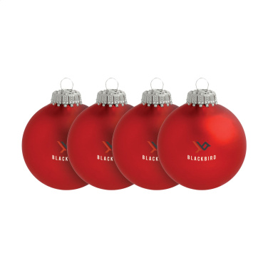 Logotrade promotional giveaway picture of: Christmas Bauble Ø 6 cm - set of 4 - Made in Europe