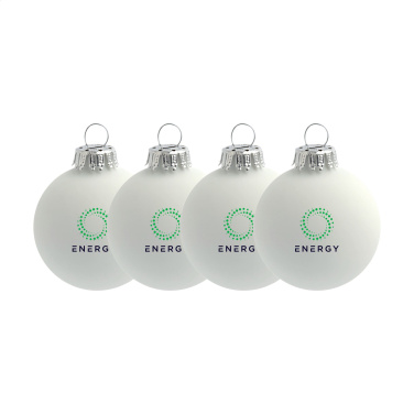 Logotrade business gift image of: Christmas Bauble Ø 6 cm - set of 4 - Made in Europe