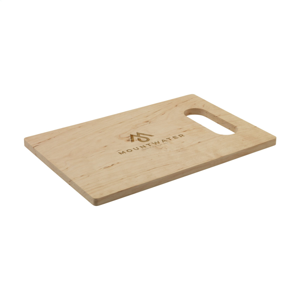 Logo trade corporate gifts image of: Alder Wood Chopping Board Open Grip