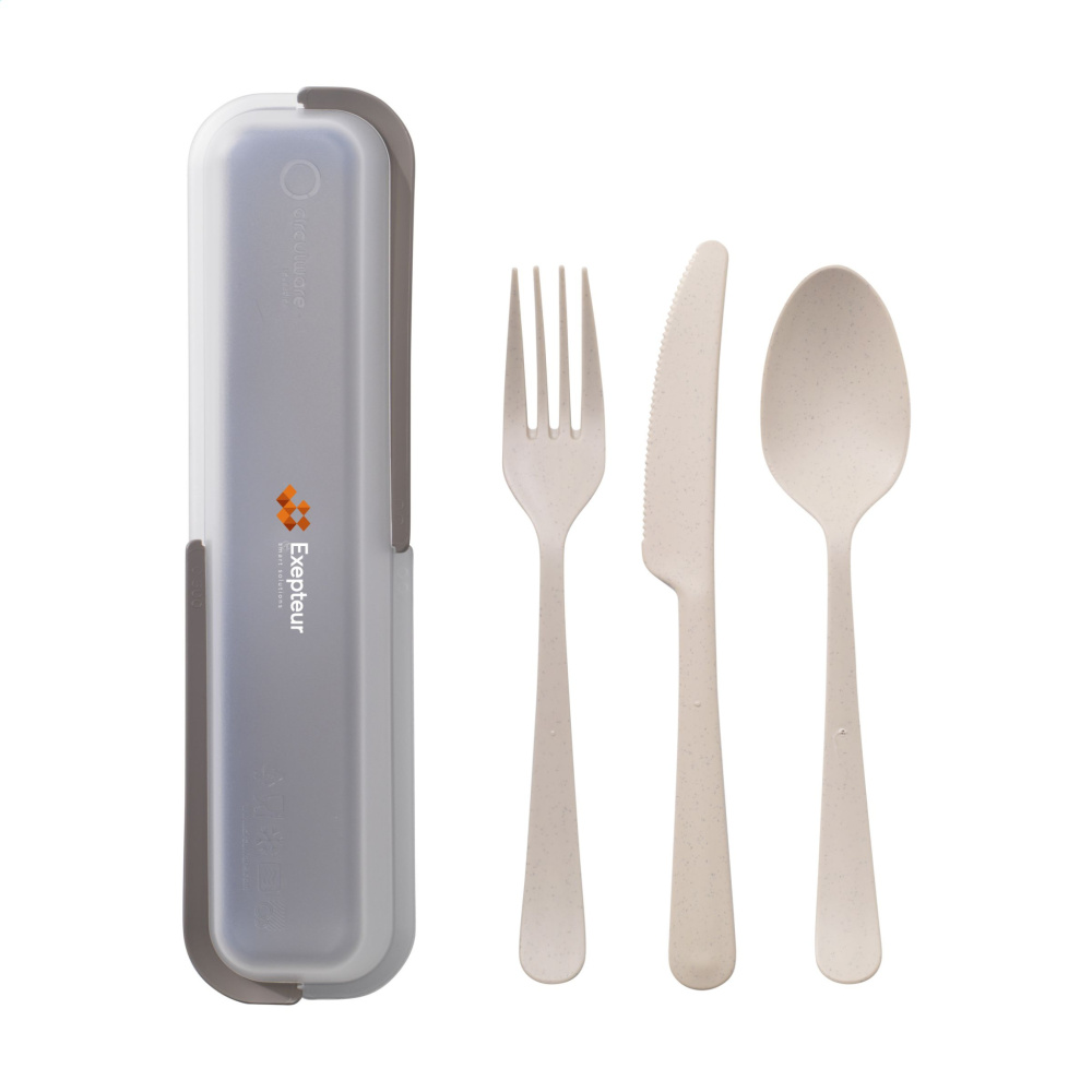 Logo trade advertising products picture of: Outdoor 3-piece Cutlery Set