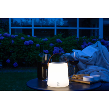 Logo trade promotional giveaways image of: Wooosh Ziva Solar Lamp