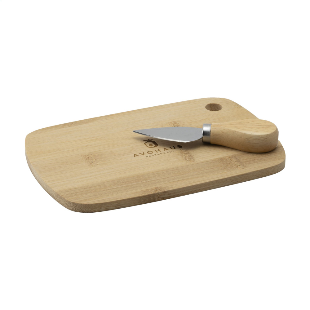 Logotrade promotional giveaway picture of: Bamboo Cheese Platter 2-pcs