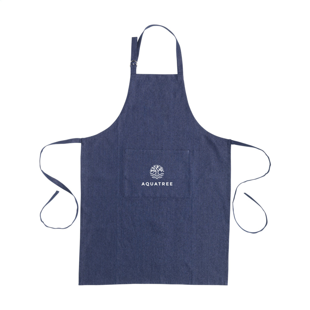 Logotrade promotional giveaways photo of: Apron GRS Recycled Denim (220 g/m²)