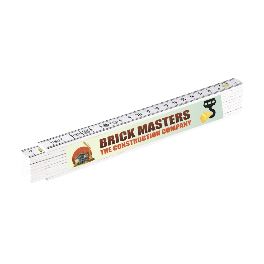 Logo trade promotional merchandise picture of: Metric folding ruler