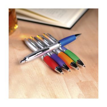 Logo trade promotional merchandise photo of: Athos Silver pen