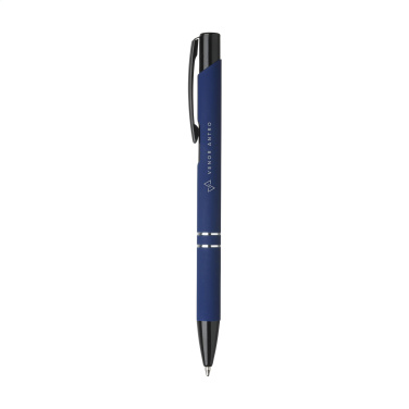 Logotrade promotional items photo of: Ebony Rubberised pen