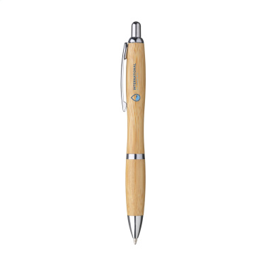 Logo trade corporate gifts image of: Athos Bamboo pen