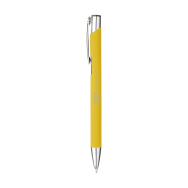 Logo trade advertising product photo of: Ebony Soft Touch pen