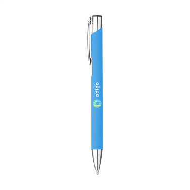 Logo trade promotional merchandise photo of: Ebony Soft Touch pen