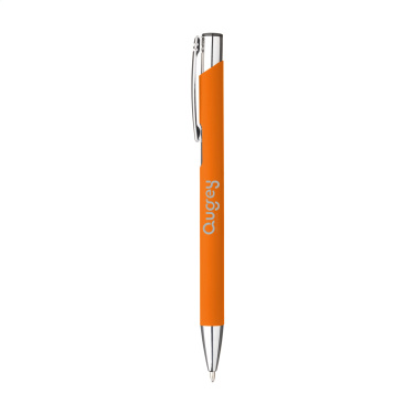 Logo trade promotional item photo of: Ebony Soft Touch pen