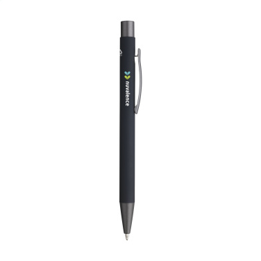 Logo trade promotional gift photo of: Brady Soft Touch Recycled Alu pens