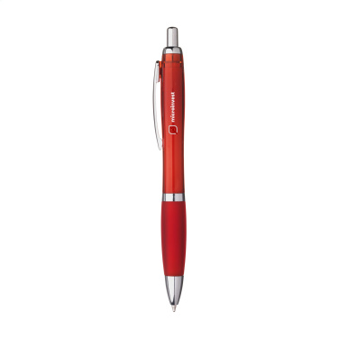 Logo trade promotional merchandise image of: Athos Solid GRS Recycled ABS pen