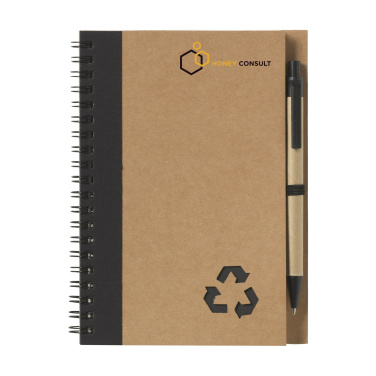 Logo trade promotional items image of: Recycle Note-L Paper notebook