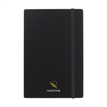 Logo trade promotional gift photo of: Bamboo Journal Naked Spine Paper Notebook Black A5