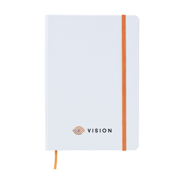 Logo trade promotional gifts image of: WhiteNote A5 Paper notebook