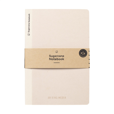 Logo trade promotional merchandise image of: Sugarcane Paper Notebook A5