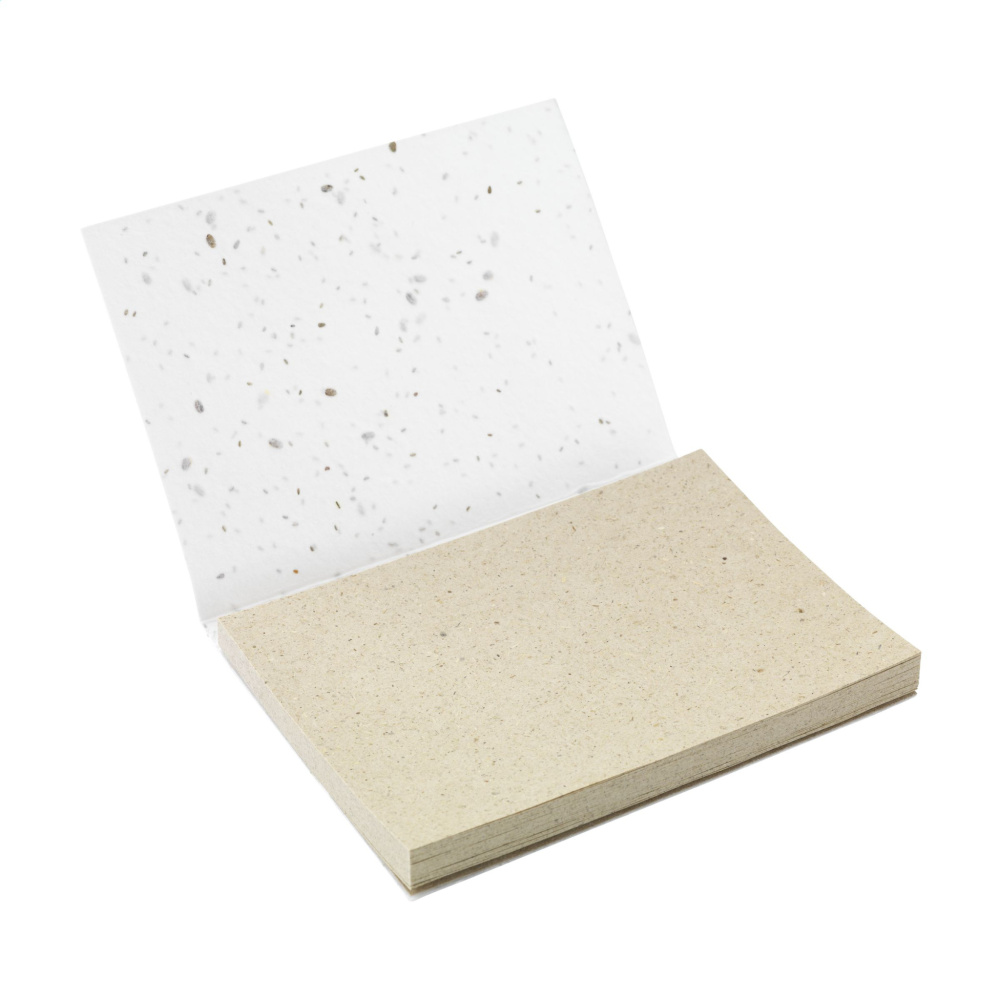 Logo trade promotional merchandise image of: Seed Paper Sticky Notes memo pad