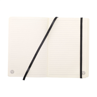 Logo trade promotional merchandise photo of: Monti Recycled Leather - Paper Notebook A5