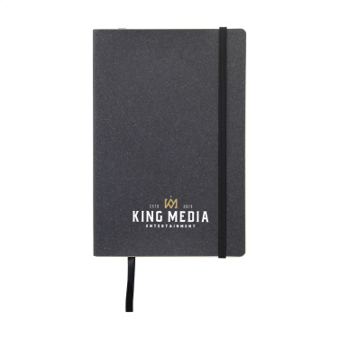 Logotrade corporate gift image of: Monti Recycled Leather - Paper Notebook A5