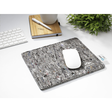 Logo trade advertising products image of: Wolkat Tangier Recycled Textile Mousepad