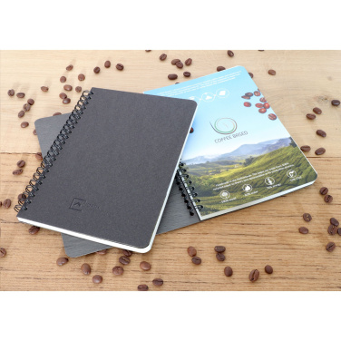 Logo trade advertising products image of: Coffee Paper Notebook Wire-O A5