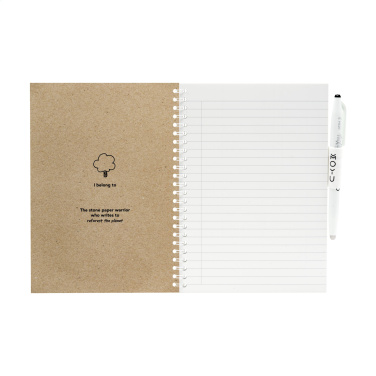 Logo trade promotional items picture of: MOYU Erasable Stone Paper Notebook CraftCover 18 pages