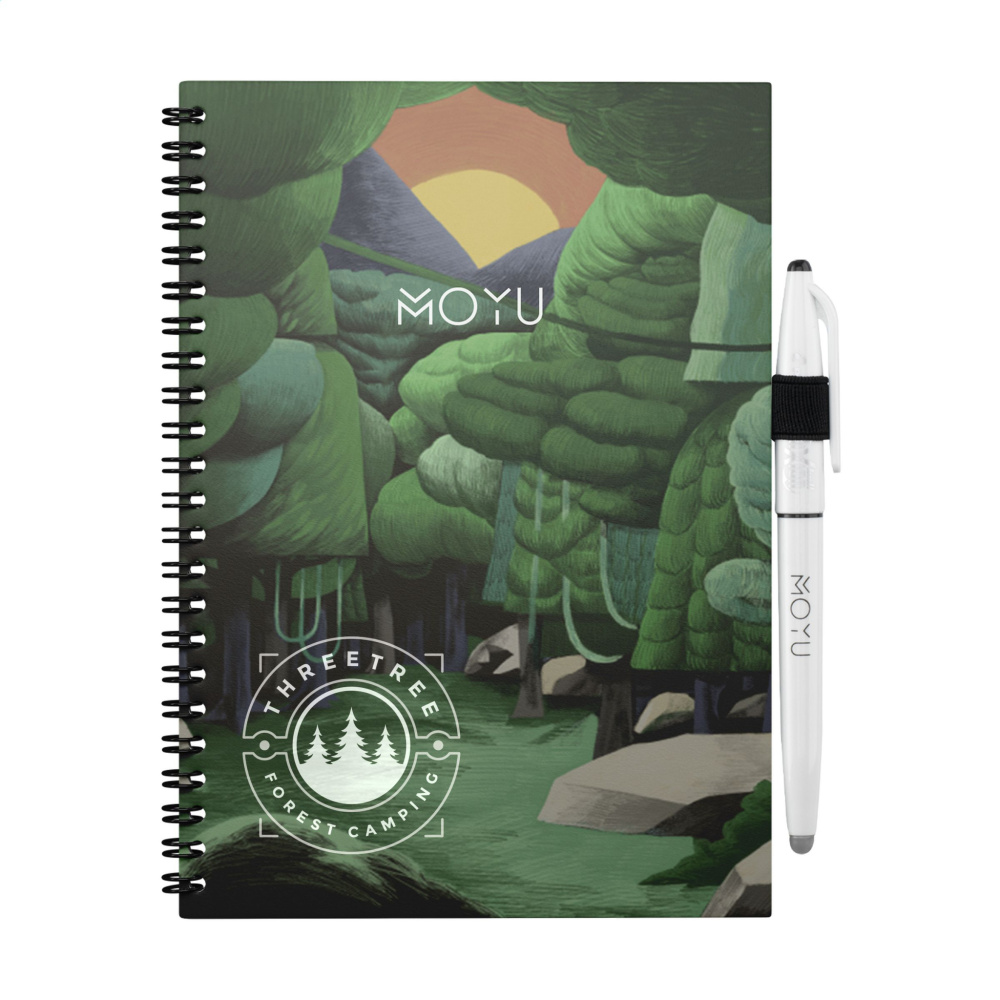 Logotrade promotional product image of: MOYU Erasable Stone Paper Notebook Custom SoftCover