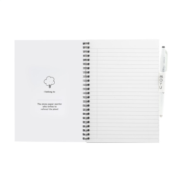 Logo trade business gift photo of: MOYU Erasable Stone Paper Notebook Custom SoftCover