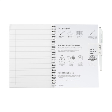 Logo trade business gift photo of: MOYU Erasable Stone Paper Notebook Custom SoftCover