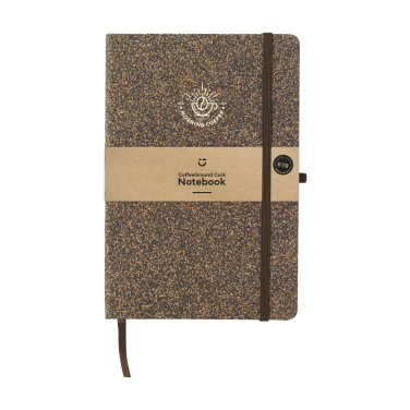 Logotrade advertising products photo of: CoffeeGround Cork Paper Notebook A5