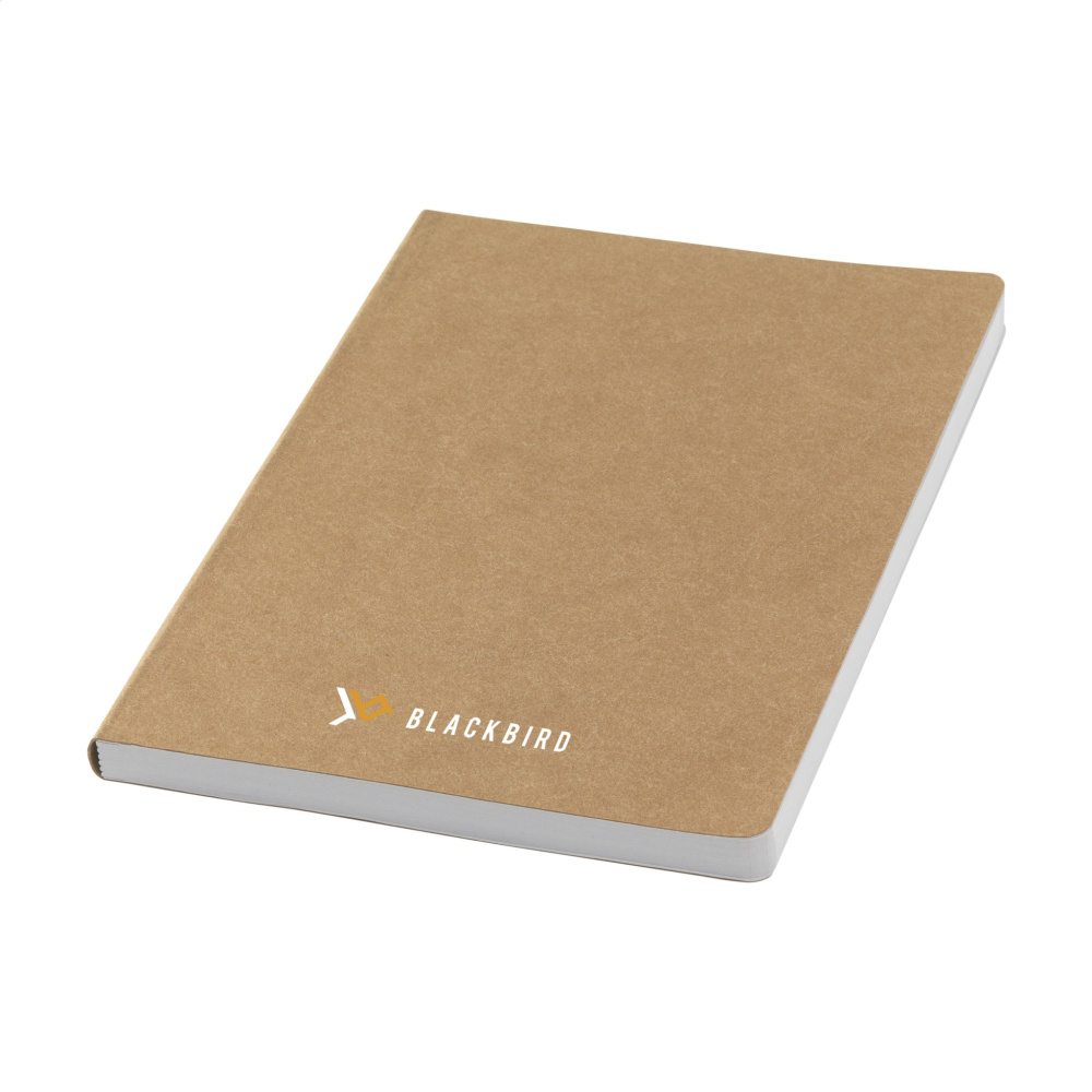 Logo trade promotional items image of: Paper Notebook GRS Washable Kraft Cover A5