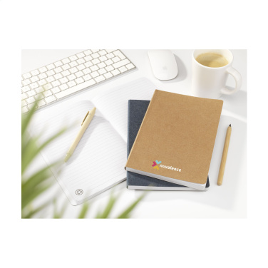 Logo trade corporate gifts picture of: Paper Notebook GRS Washable Kraft Cover A5