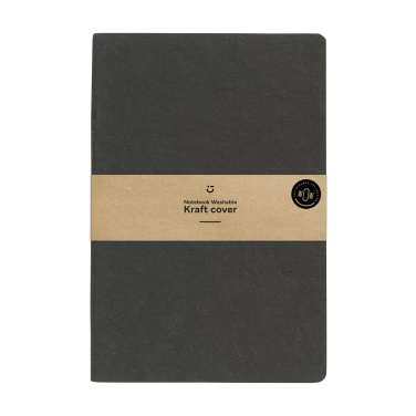 Logo trade advertising product photo of: Paper Notebook GRS Washable Kraft Cover A5