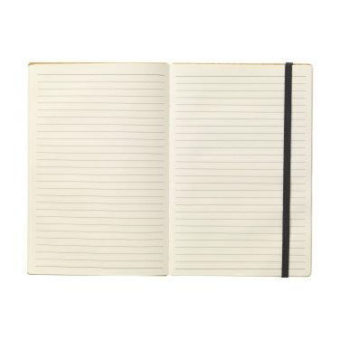 Logotrade promotional product picture of: Bamboo Journal Naked Spine Paper Notebook A5