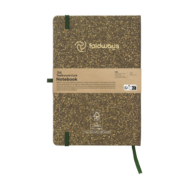 Logotrade promotional giveaway picture of: TeaGround Cork Paper Notebook A5