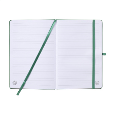 Logotrade promotional item image of: Recycled GRS PU Paper Notebook A5